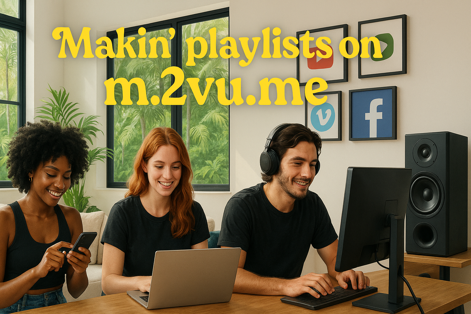 making playlists on m.2vu.me